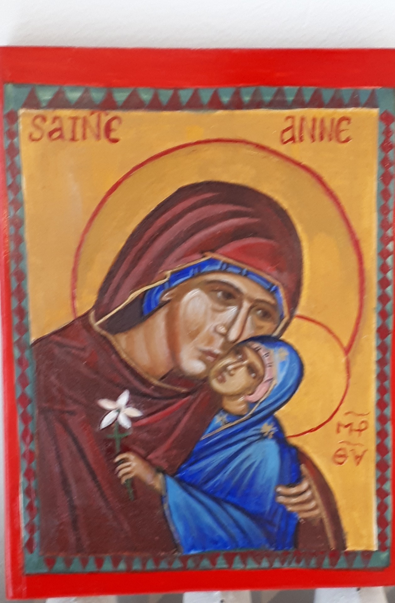 Ste Anne et la Vierge  Marie 