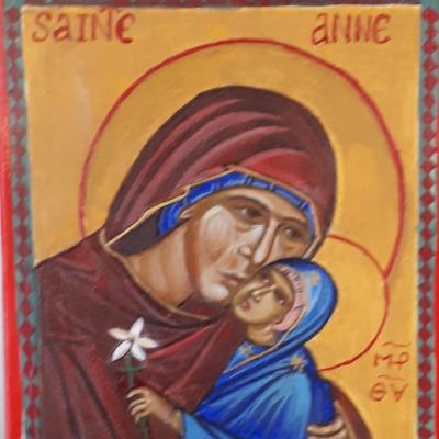 Ste Anne et la Vierge  Marie 