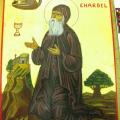 Icone de St Charbel  creation pour le Monastere st Charbel- Belgique